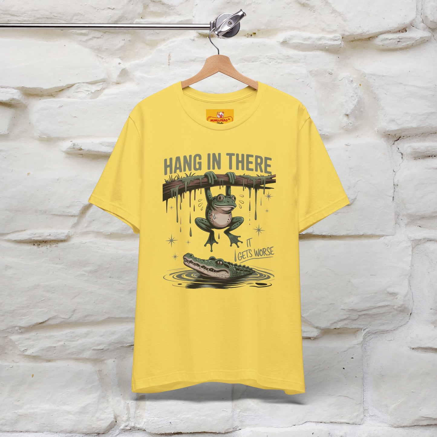 "Hang In There" Funny T-shirt |Nunu&Miao Studio - Nunu&Miao Studio