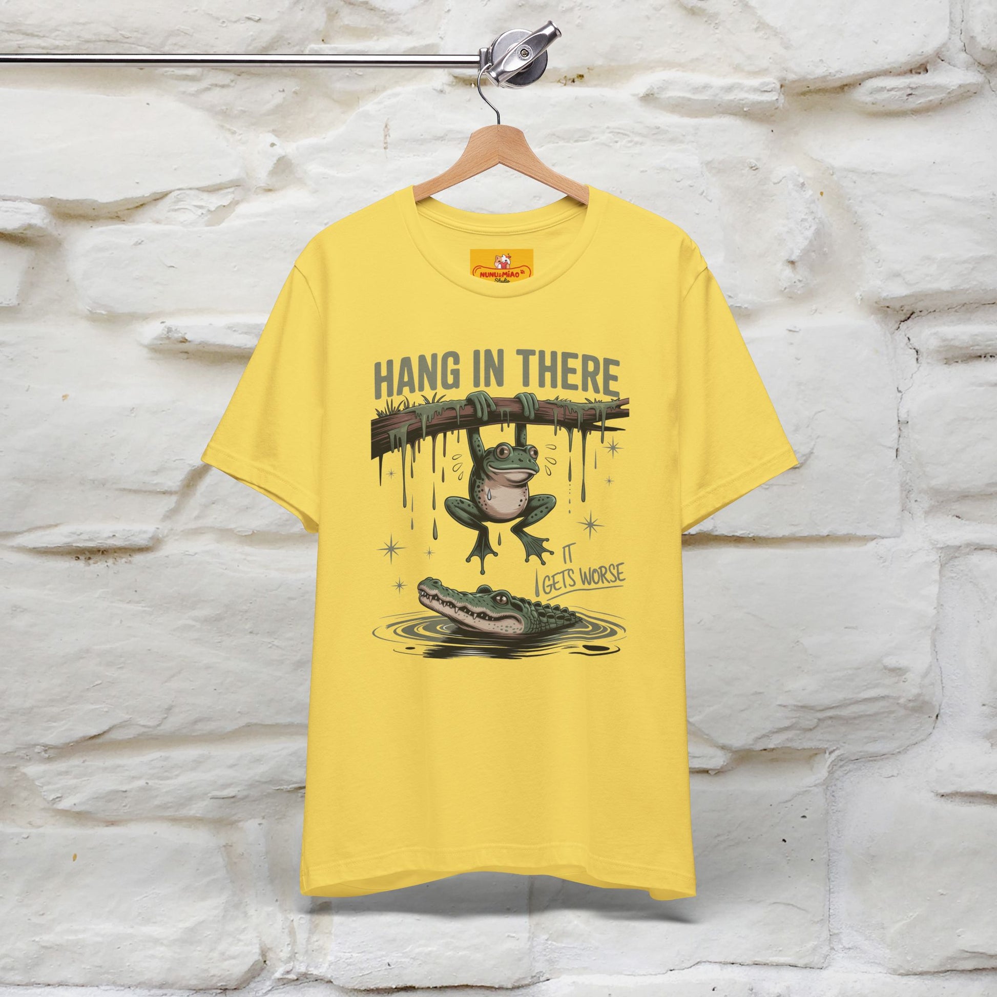 "Hang In There" Funny T-shirt |Nunu&Miao Studio - Nunu&Miao Studio