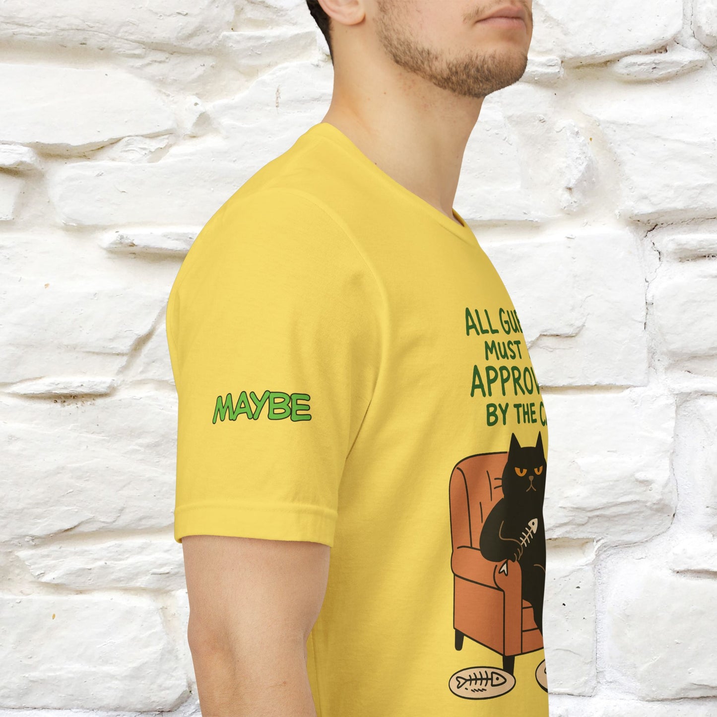 "All Guest Must Be Approved By The Cat - NO,MAYBE" Cat T-shirt |Nunu&Miao Studio