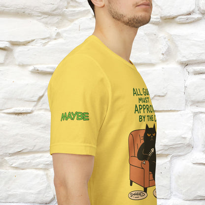 "All Guest Must Be Approved By The Cat - NO,MAYBE" Cat T-shirt |Nunu&Miao Studio