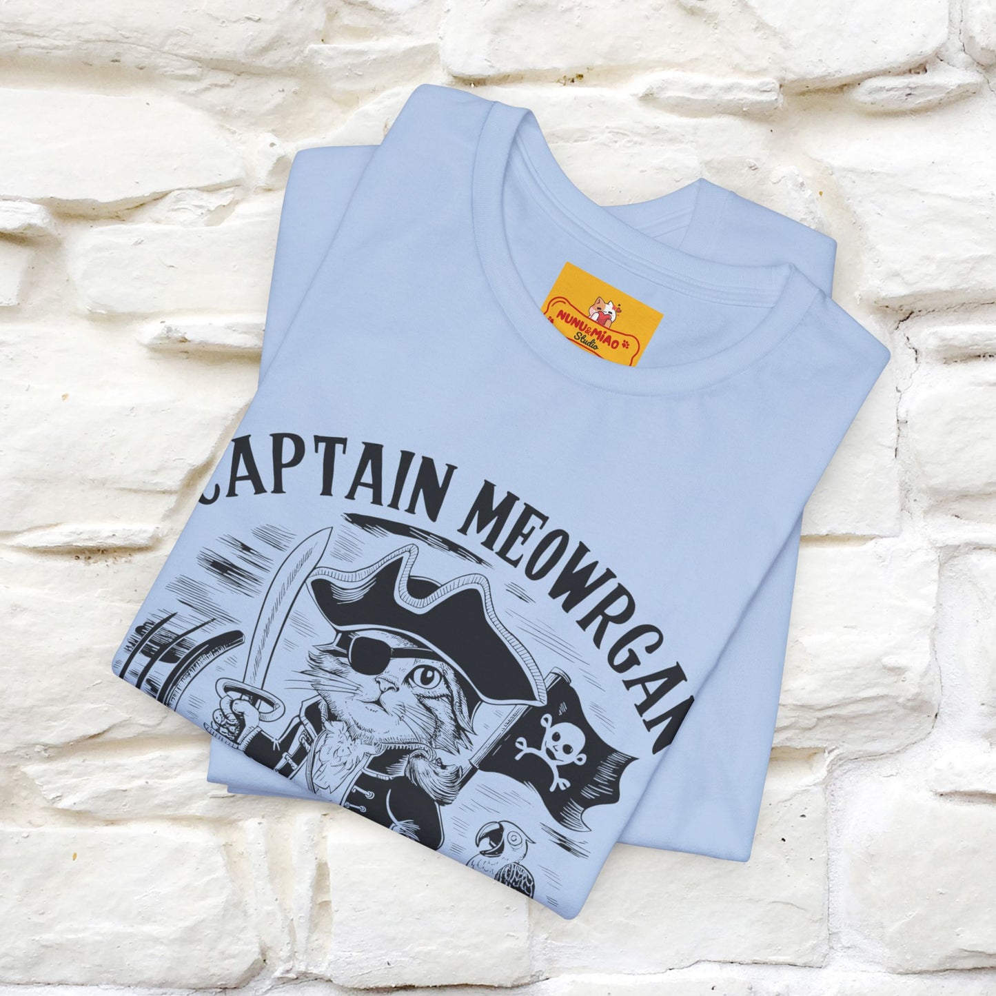 Captain Meowrgan Treasure Hunter |  |Cat T-Shirt | Nunu&Miao Studio - Nunu&Miao Studio