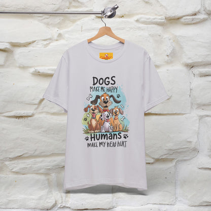 " Dogs Make Me Happy ..."  T-shirt |Nunu&Miao Studio - Nunu&Miao Studio