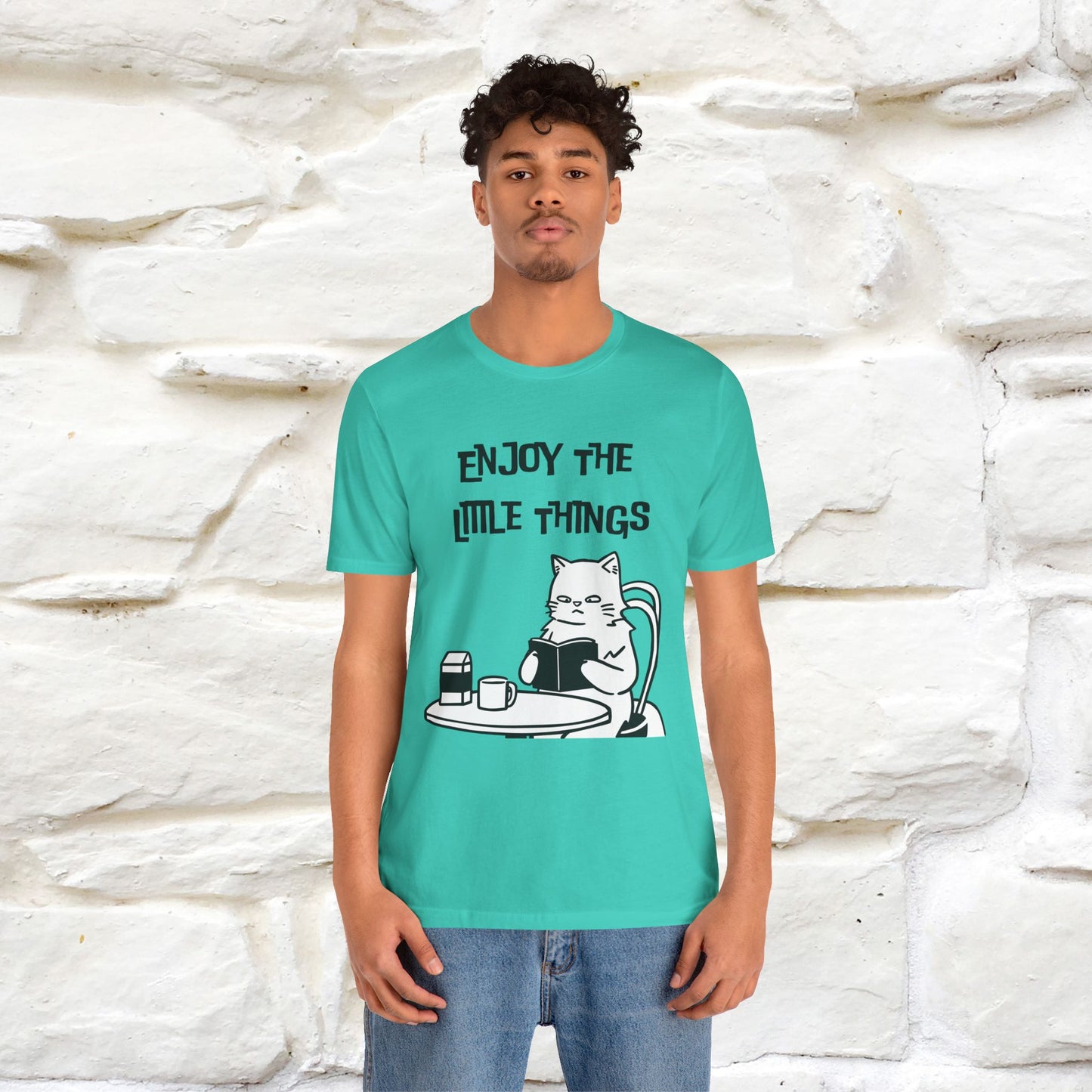 "Enjoy The Little Things." Cat T-Shirt | Nunu&Miao Studio