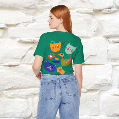 ''The Power Of Meow'' Cat T-Shirt Front and Back Design | Nunu&Miao Studio - Nunu&Miao Studio