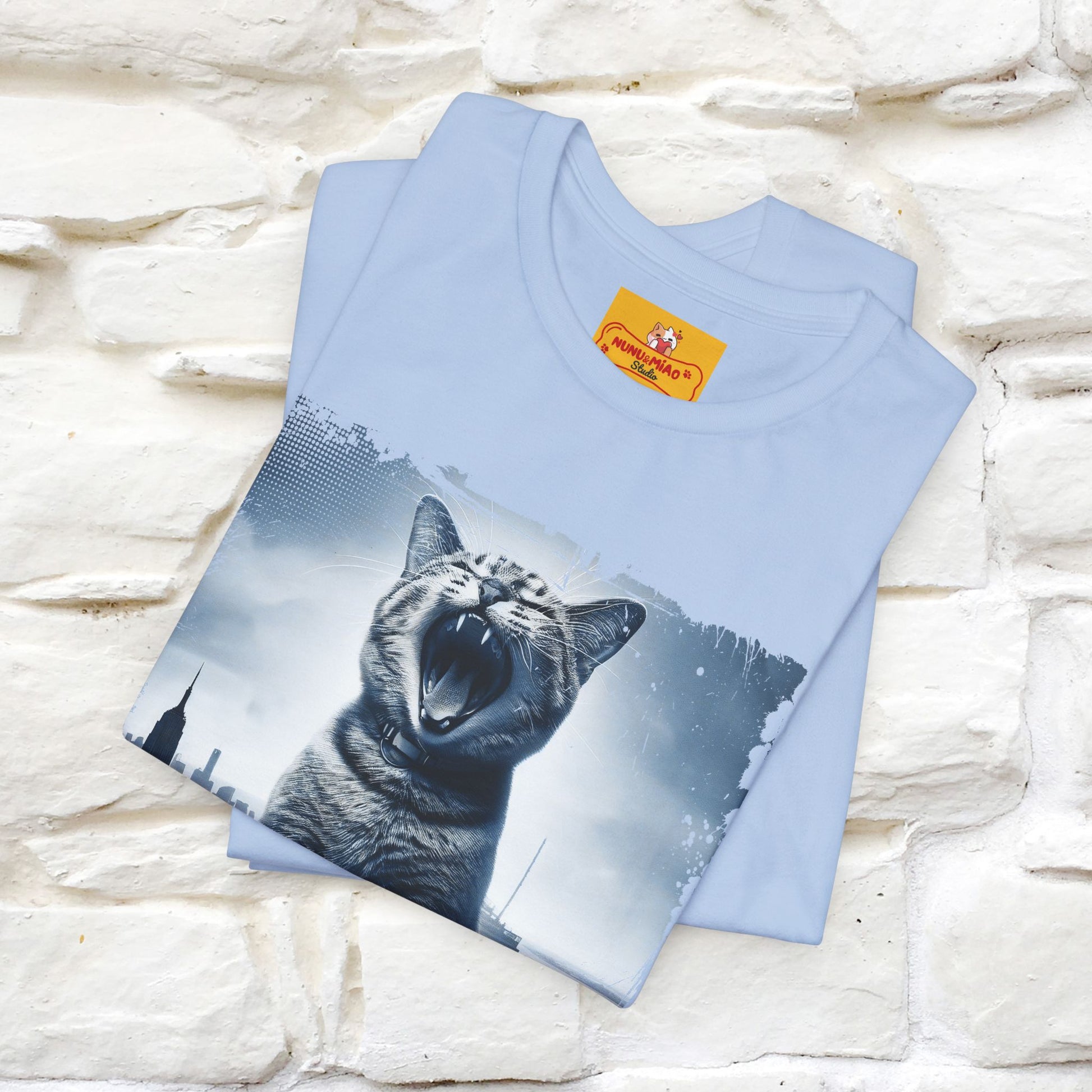 Catzilla T-Shirt | Fun Monster Cat Tee for Men & Women | 100% Cotton - Nunu&Miao Studio