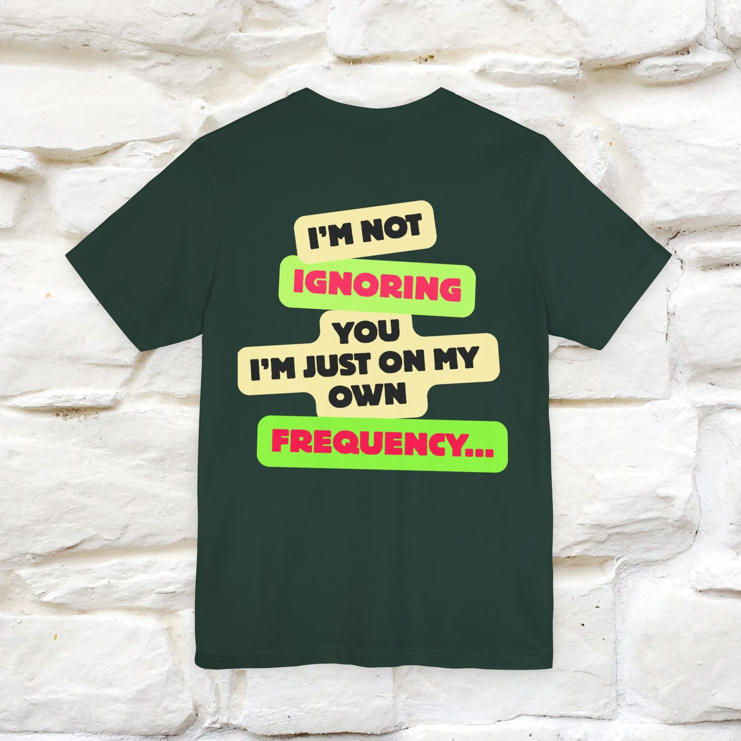 "I'm Not Ignoring You. I'm Just  .. " Cat T-Shirt | Front & Back Design | Nunu&Miao Studio - Nunu&Miao Studio