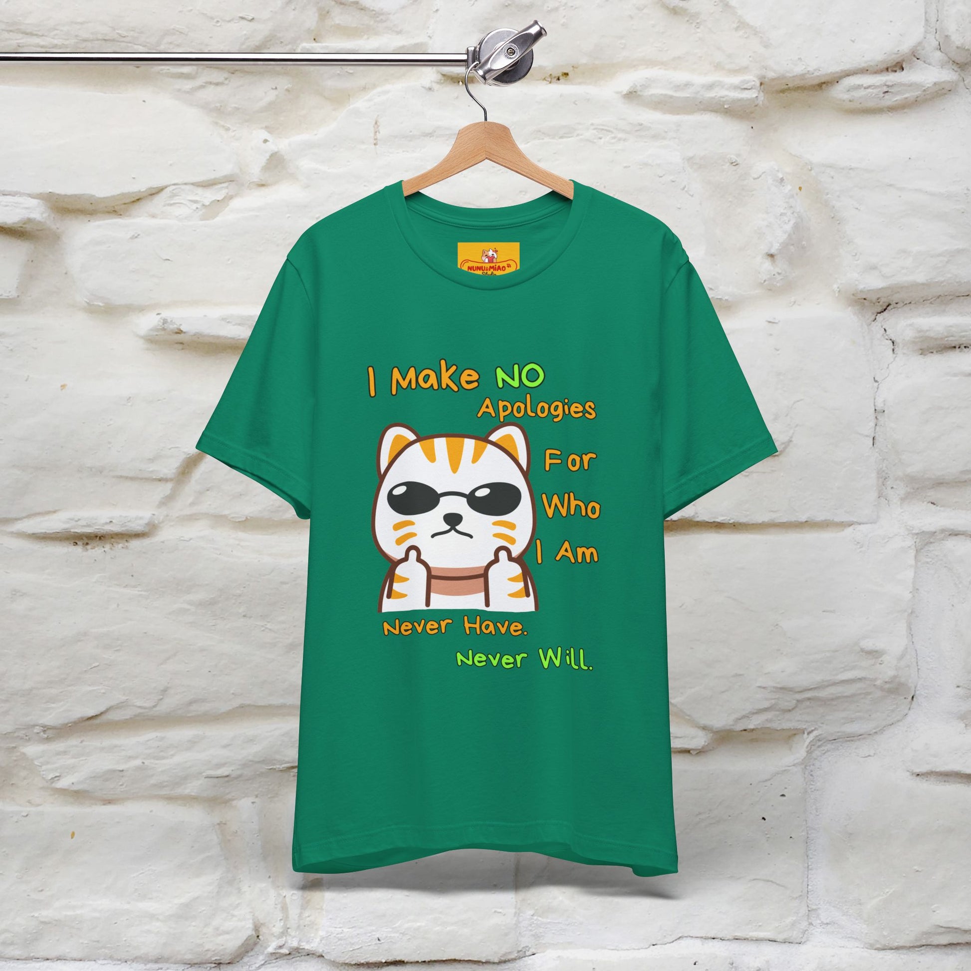 "I Make No Apologies... " |Cat T-Shirt | Nunu&Miao Studio - Nunu&Miao Studio