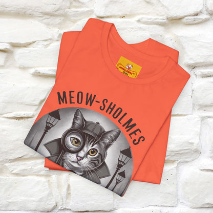 ''Meow-Sholmes: The Case of the Missing Kibble'' | Detective Cat Tee | Nunu&Miao Studio - Nunu&Miao Studio
