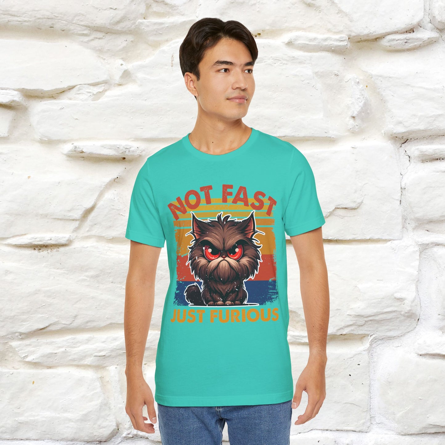 Not Fast, Just Furious |  Sarcastic Cat T-Shirt | Nunu&Miao Studio - Nunu&Miao Studio