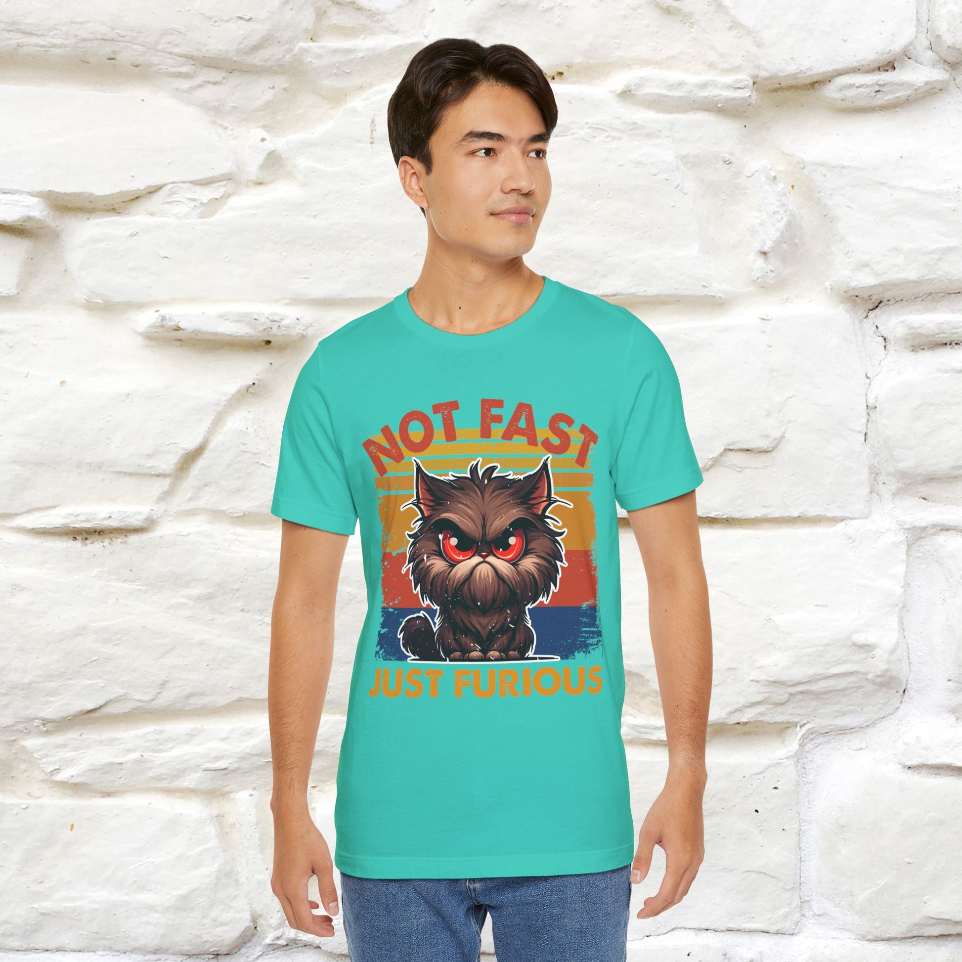 Not Fast, Just Furious |  Sarcastic Cat T-Shirt | Nunu&Miao Studio - Nunu&Miao Studio