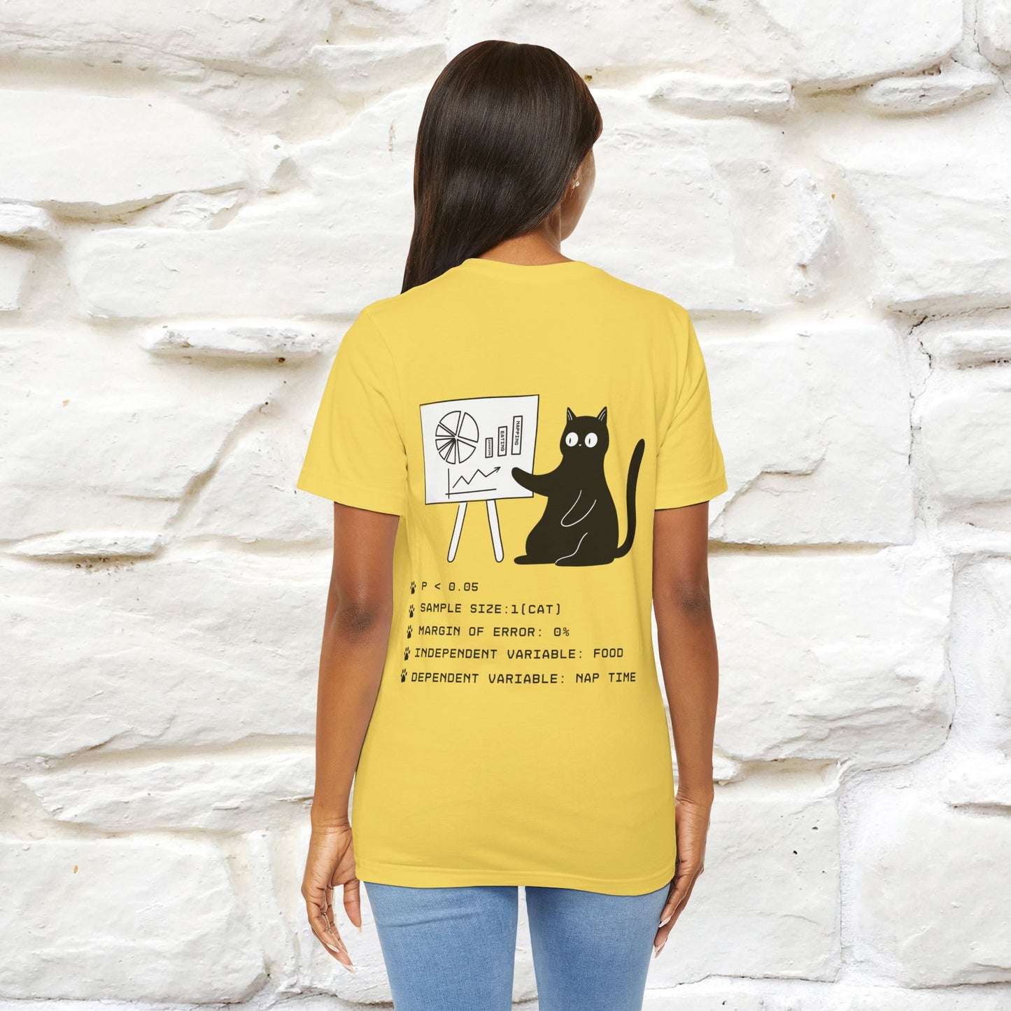 “Trust me, I’m statistically significant.”|  Cat T-Shirt | Front & Back Design | Nunu&Miao Studio