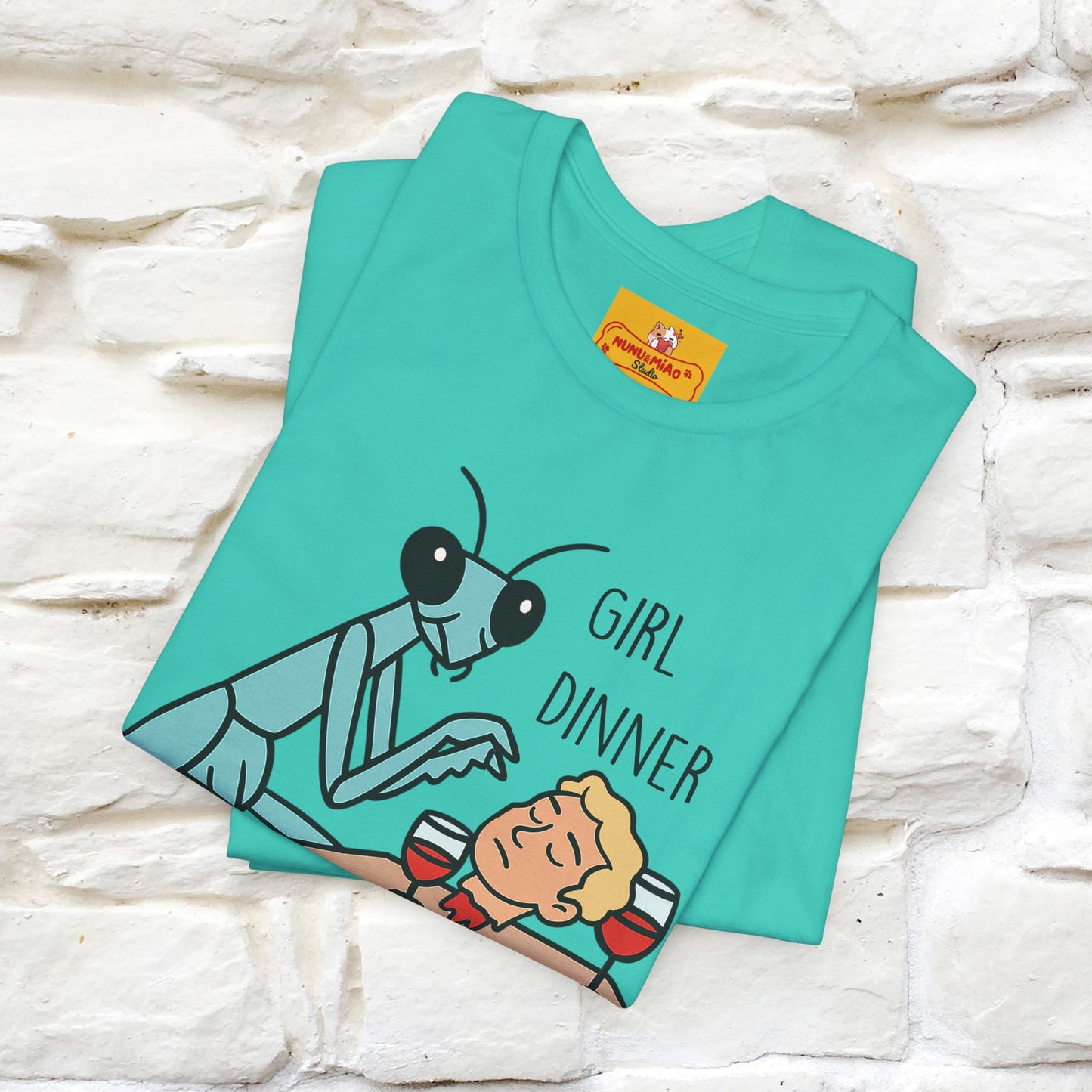"Girl Dinner" Funny T-shirt |Nunu&Miao Studio - Nunu&Miao Studio