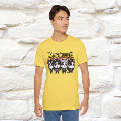 Meowtallica T-Shirt | Rock-Inspired Cat Tee| Nunu&Miao Studio - Nunu&Miao Studio