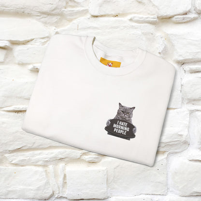 "I Hate Morning People'' |Cat Sweatshirt | Nunu&Miao Studio