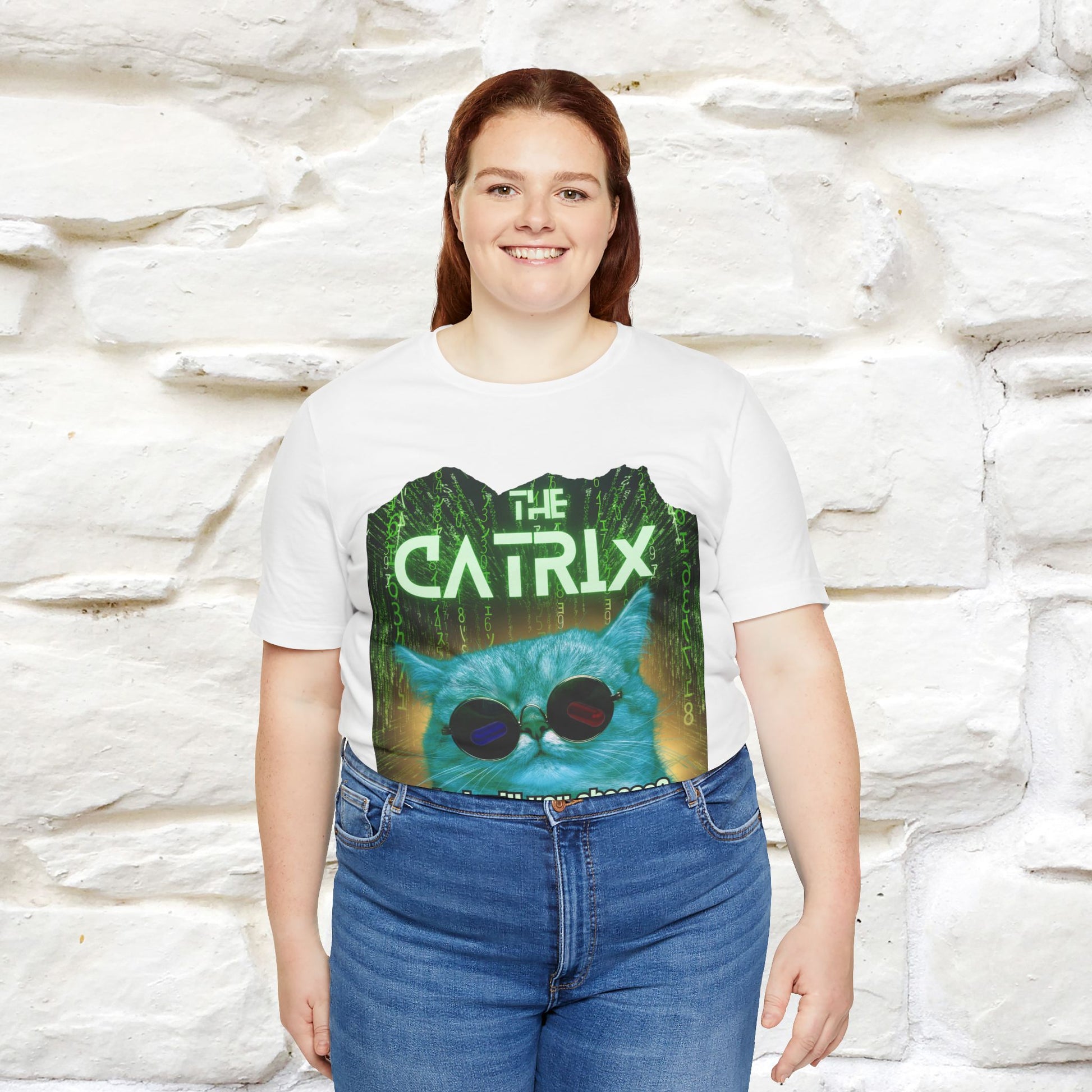 ''The Catrix: What Will You Choose?'' Cat T-Shirt | Nunu&Miao Studio - Nunu&Miao Studio