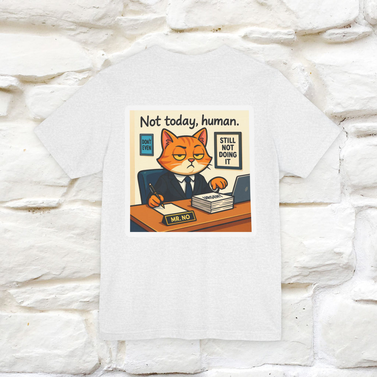 ''Not Today, Human''|  Sarcastic Cat T-Shirt | Front & Back Design | Nunu&Miao Studio