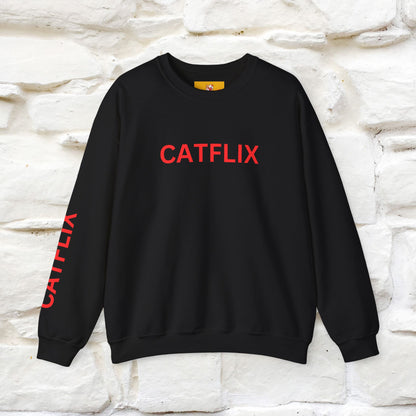 "Catflix'' |Cat Sweatshirt | Nunu&Miao Studio