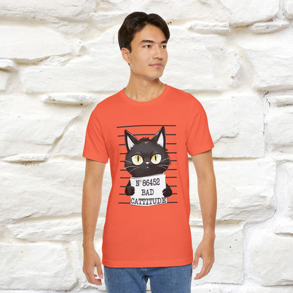 "Bad Cattitude" T-Shirt for Men & Women | 100% Cotton* - Nunu&Miao Studio