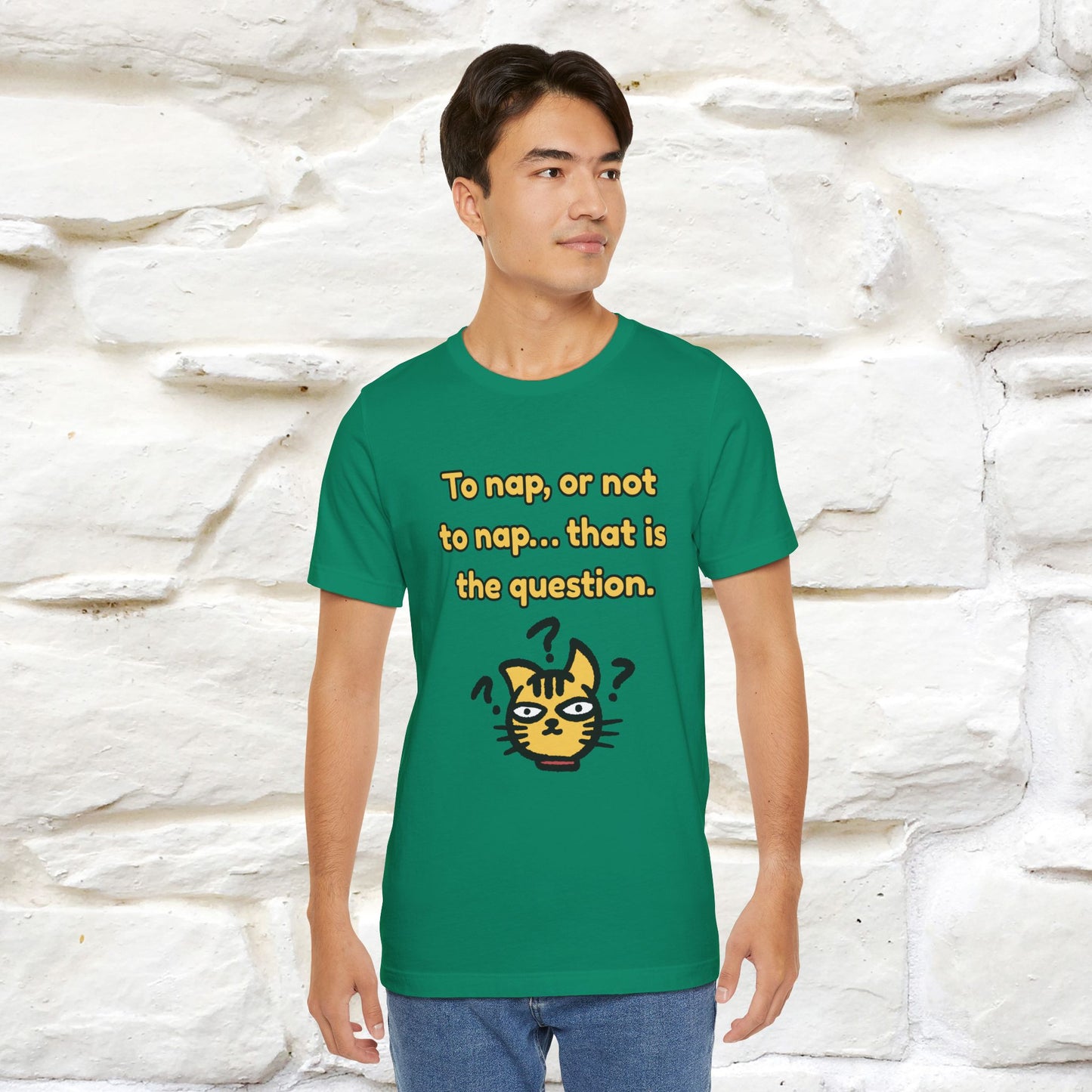 “To nap, or not to nap… that is the question.''| Funny T-Shirt | Nunu&Miao Studio