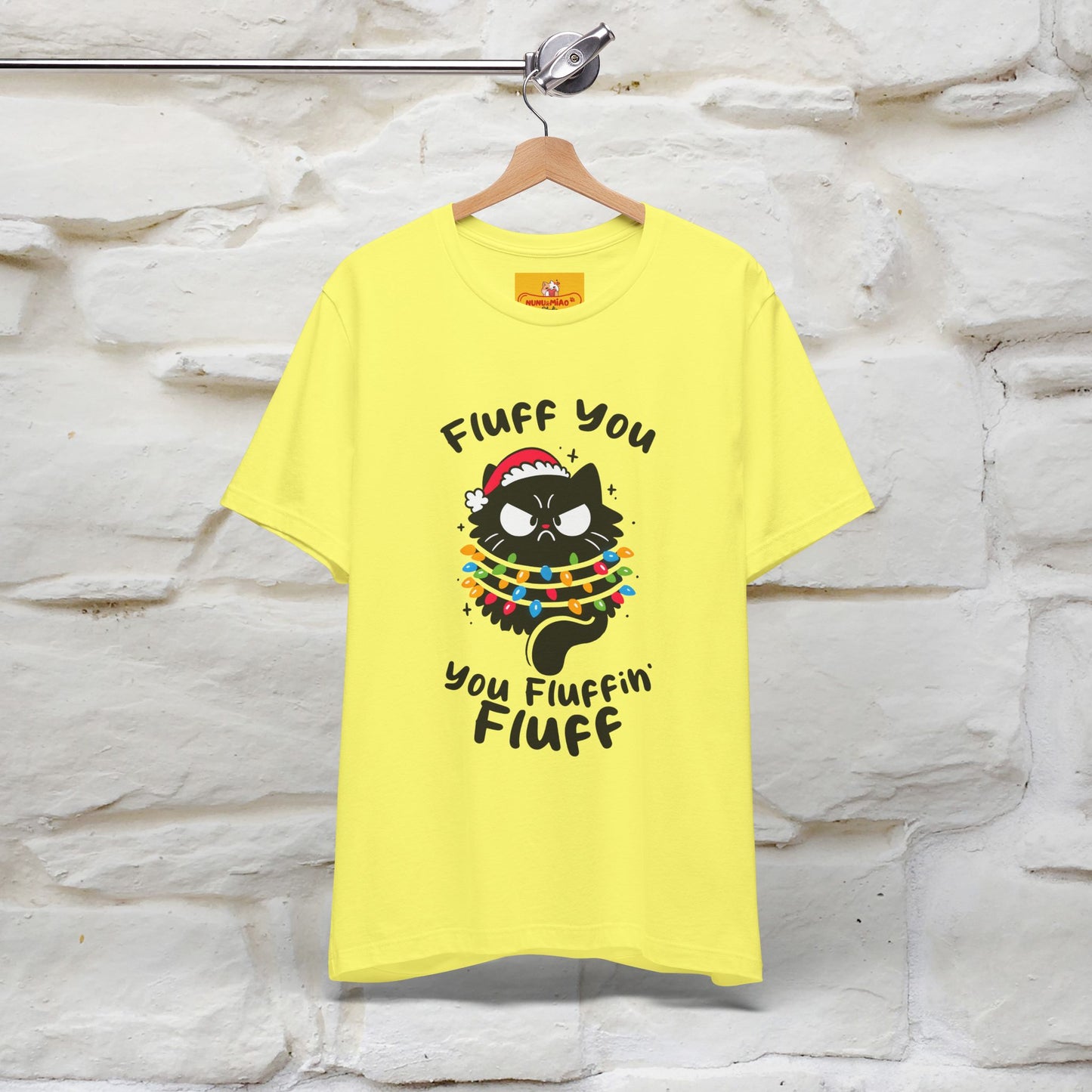 ''Fluff You, You Fluffin Fluff'' | Cattitude Cat Christmas Tee | Nunu&Miao Studio - Nunu&Miao Studio