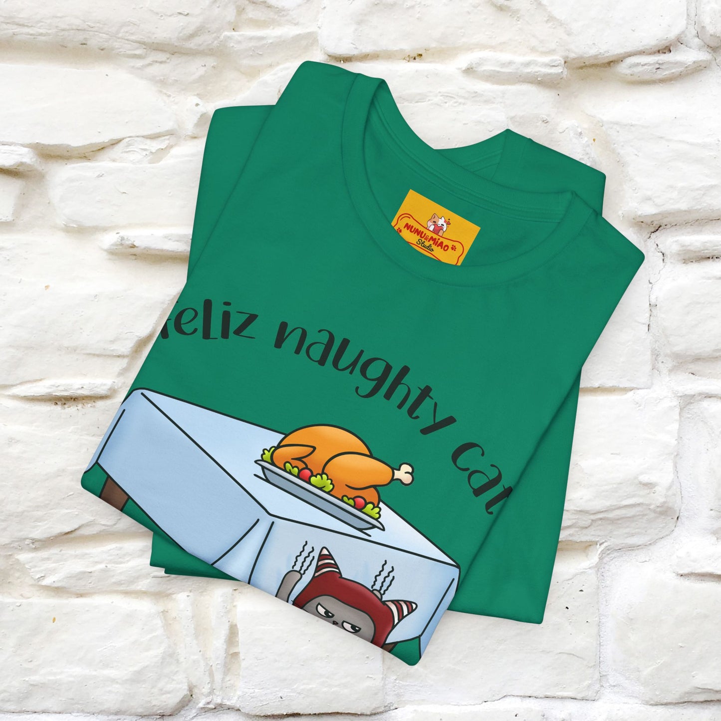 "Feliz Naughty Cat" |Funny Cat T-Shirt | Nunu&Miao Studio