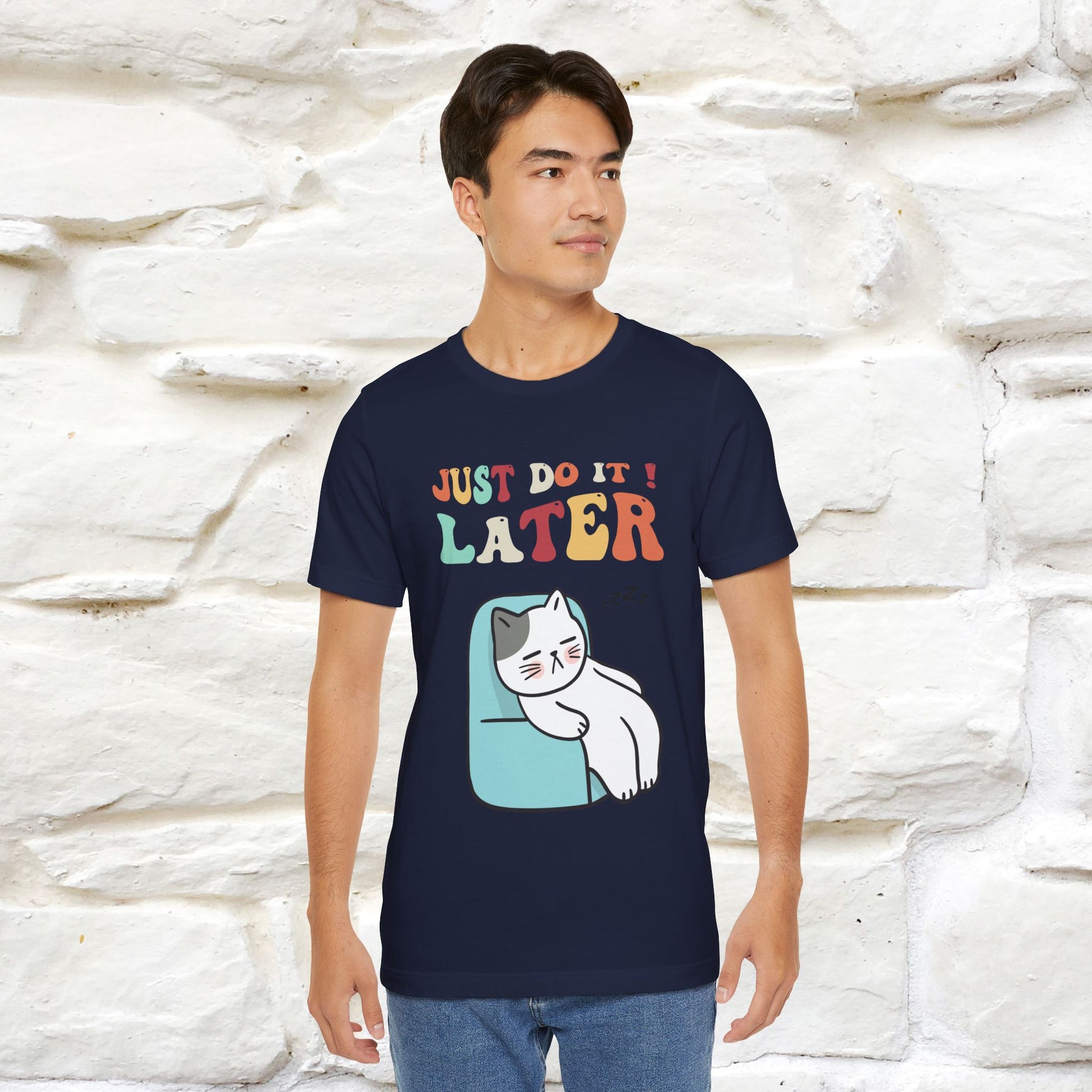 "Just Do It Later" Cat T-shirt |Nunu&Miao Studio - Nunu&Miao Studio