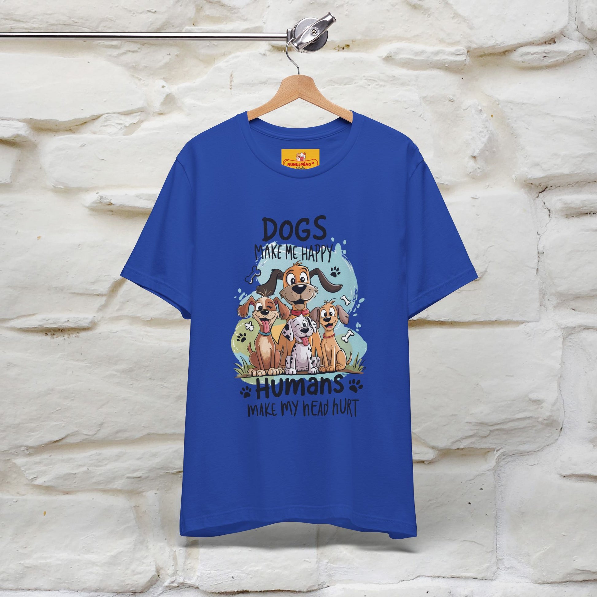 " Dogs Make Me Happy ..."  T-shirt |Nunu&Miao Studio - Nunu&Miao Studio