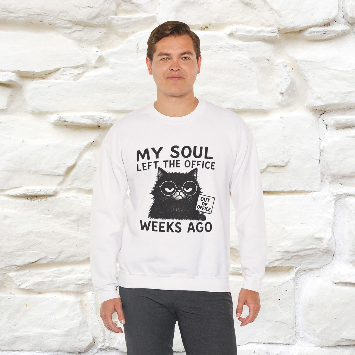 ''My Sould Left The ...'' | Cute Cat Sweatshirt | Nunu&Miao Studio
