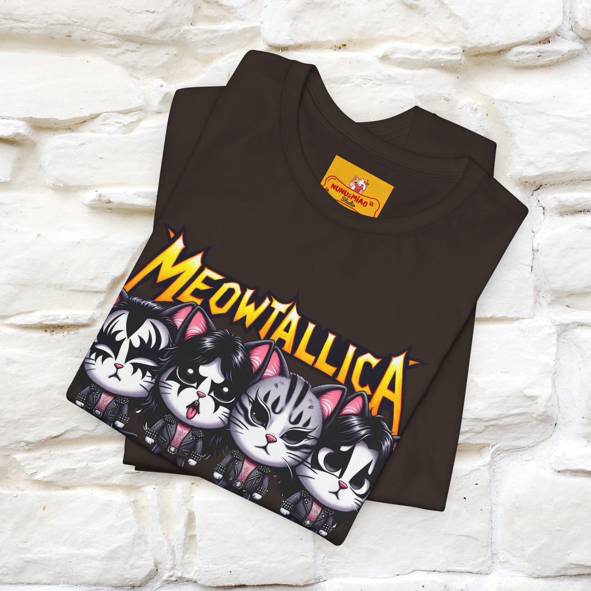 Meowtallica T-Shirt | Rock-Inspired Cat Tee| Nunu&Miao Studio - Nunu&Miao Studio