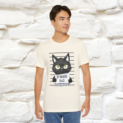 "Bad Cattitude" Cat T-Shirt | Nunu&Miao Studio - Nunu&Miao Studio