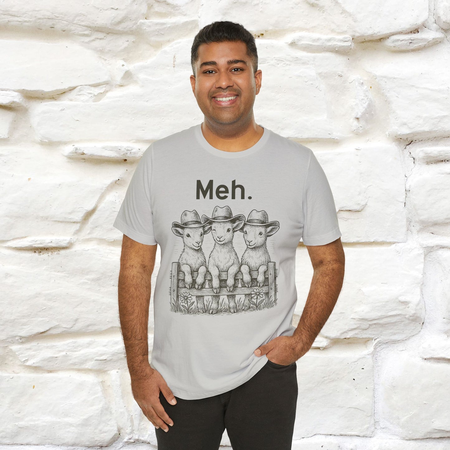 "Meh" Cute T-shirt |Nunu&Miao Studio - Nunu&Miao Studio