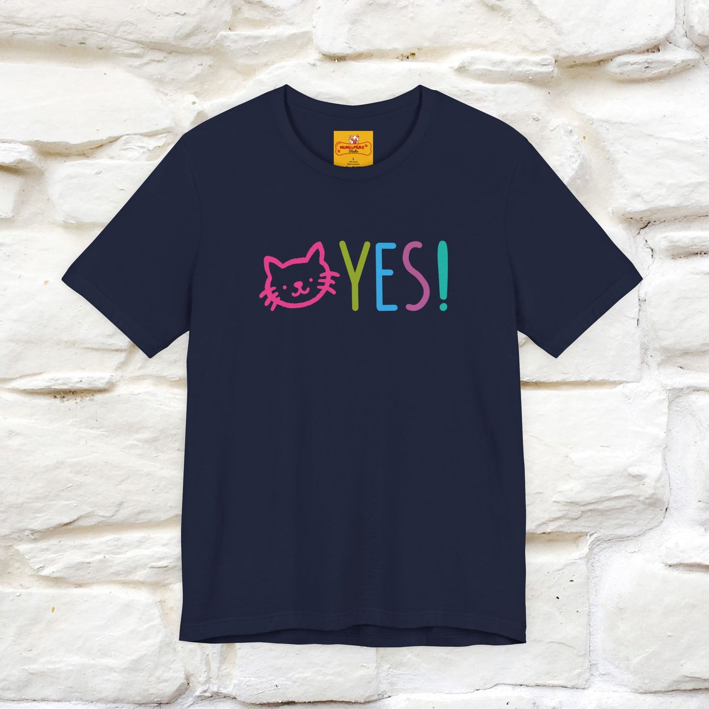 "Yes, Just Do It" Cat T-Shirt| Front & Back Design | Nunu&Miao Studio - Nunu&Miao Studio
