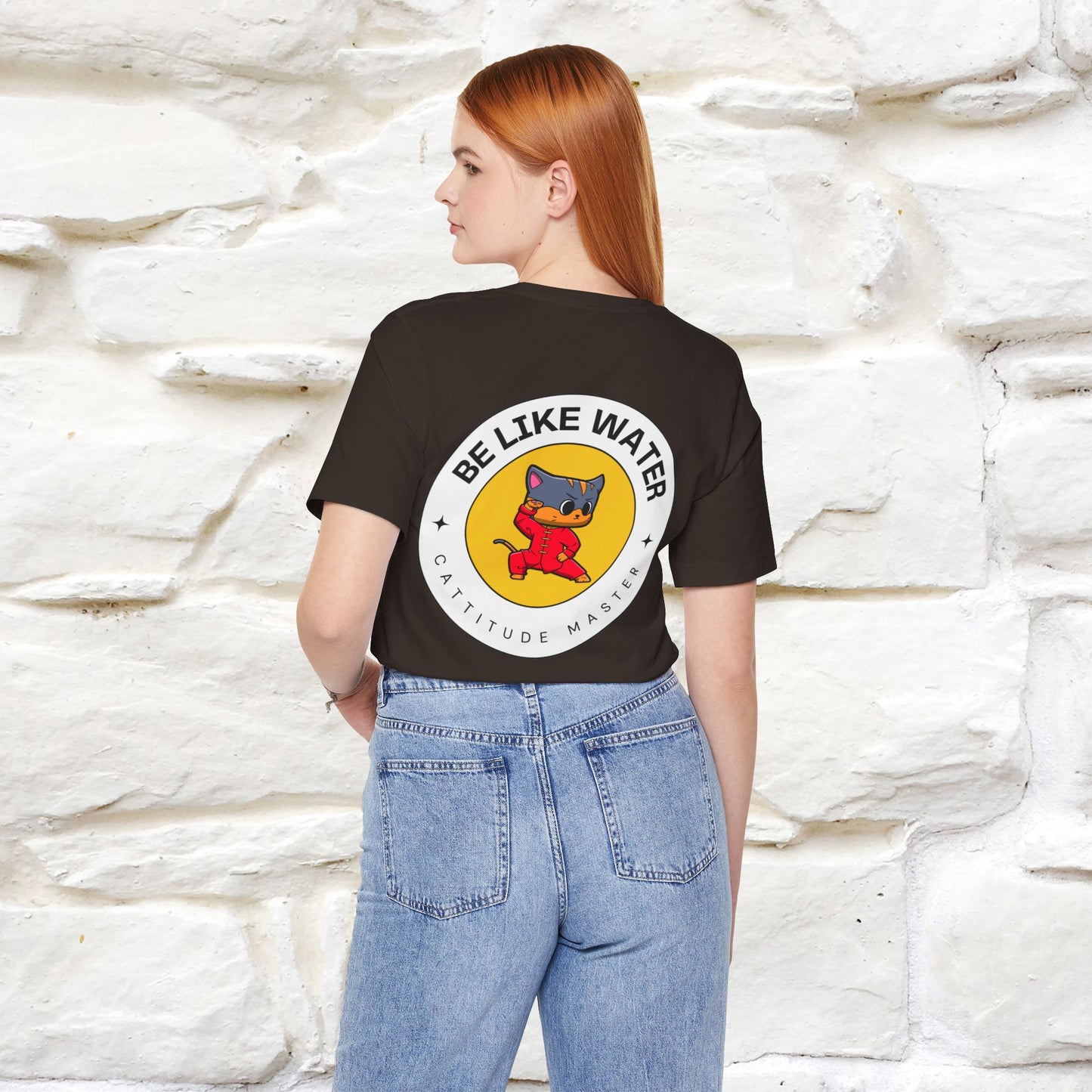 "Be Like Water: Cattitude Master | Cat T-Shirt |Nunu&Miao Studio - Nunu&Miao Studio