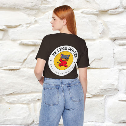"Be Like Water: Cattitude Master | Cat T-Shirt |Nunu&Miao Studio - Nunu&Miao Studio
