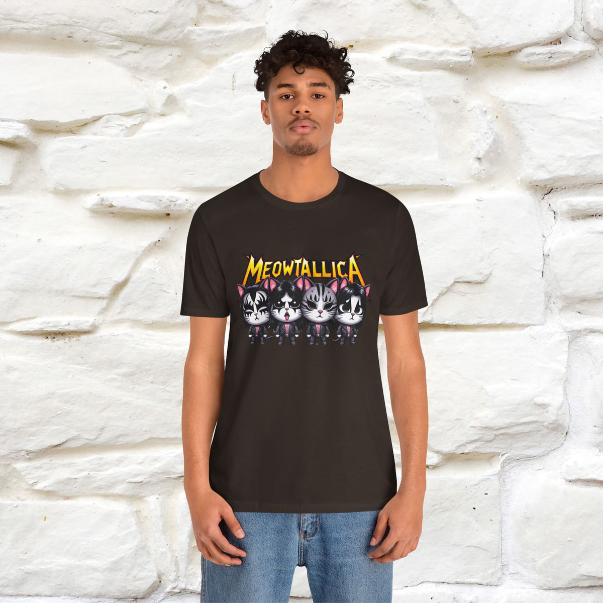 Meowtallica T-Shirt | Rock-Inspired Cat Tee| Nunu&Miao Studio