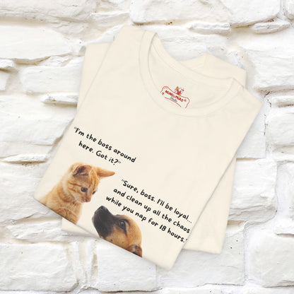 ''I am The Boss Here'' Funny Cat T-shirt for Men and Women  100% Cotton* - Nunu&Miao Studio