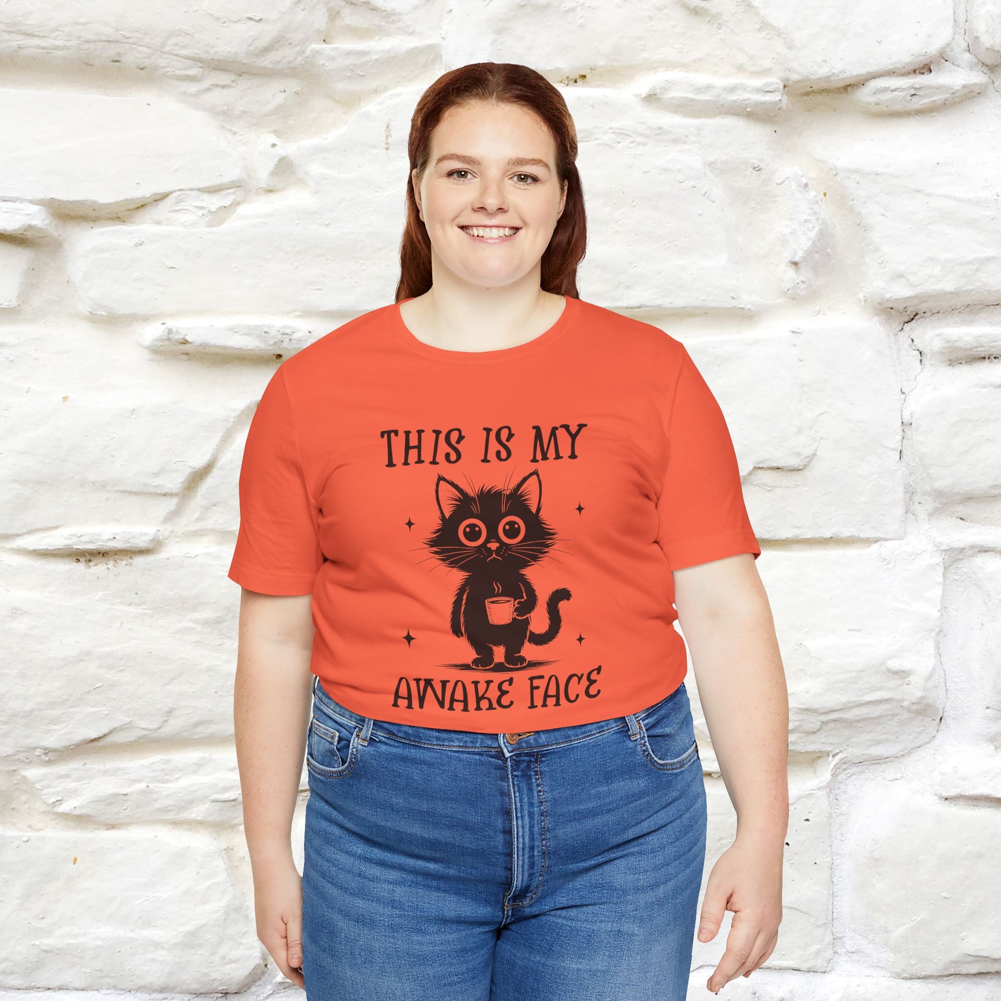 "This is My Awake Face" Cat T-Shirt | Funny Design | Nunu&Miao Studio - Nunu&Miao Studio