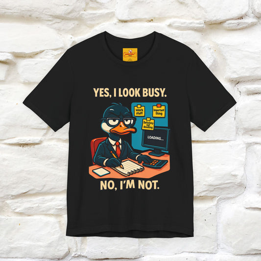 ''Yes, I Look Busy. No I'm Not.''|  Sarcastic Cat T-Shirt | Nunu&Miao Studio