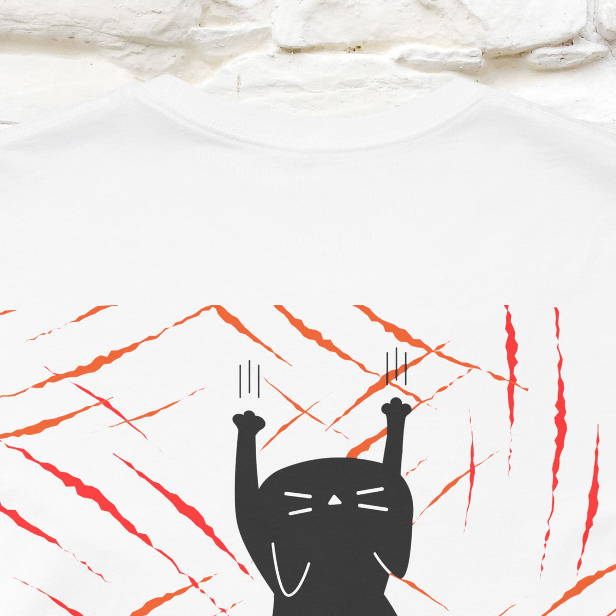 “Love Hurts"  Funny Cat T-Shirt | Front & Back Design | Nunu&Miao Studio