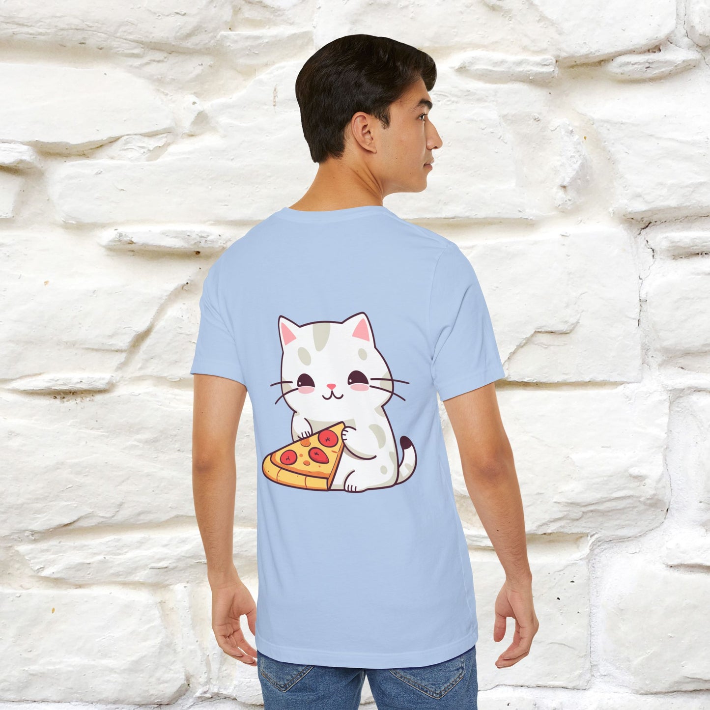 "I Love Pizza"| Cat T-shirt | Nunu&Miao Studio - Nunu&Miao Studio