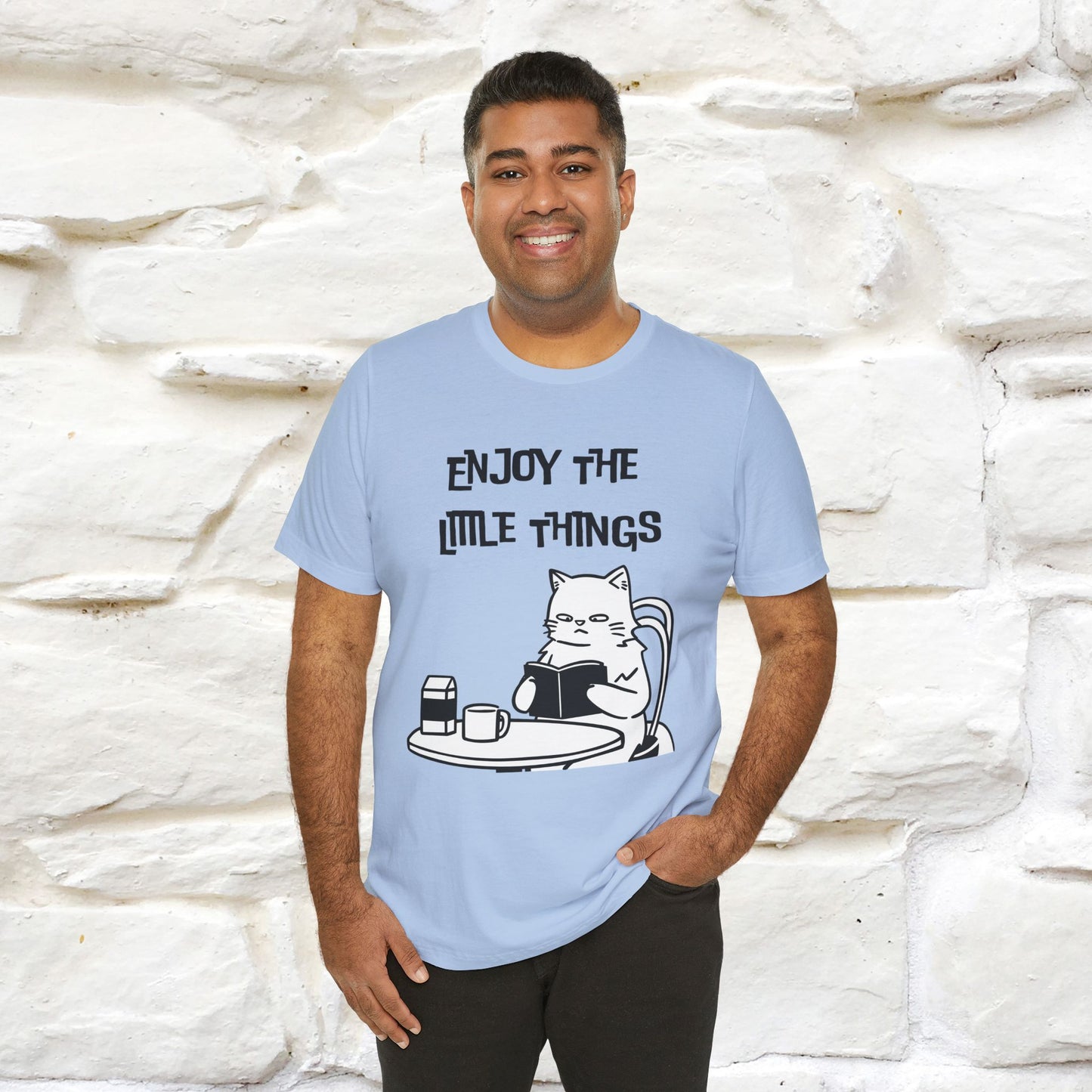 "Enjoy The Little Things." Cat T-Shirt | Nunu&Miao Studio