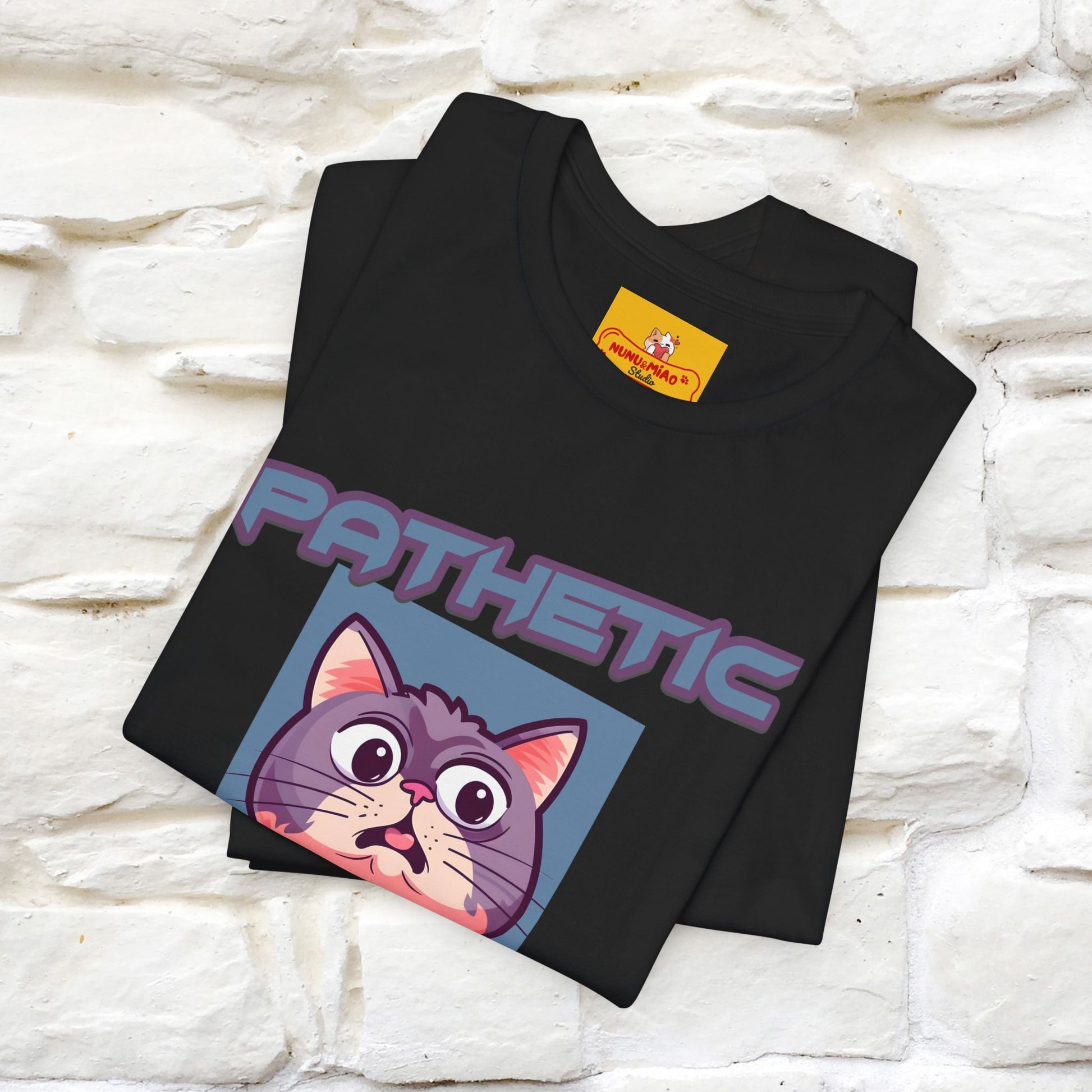 ''Pathetic Human'' | Funny Cat T-Shirt | Nunu&Miao Studio - Nunu&Miao Studio