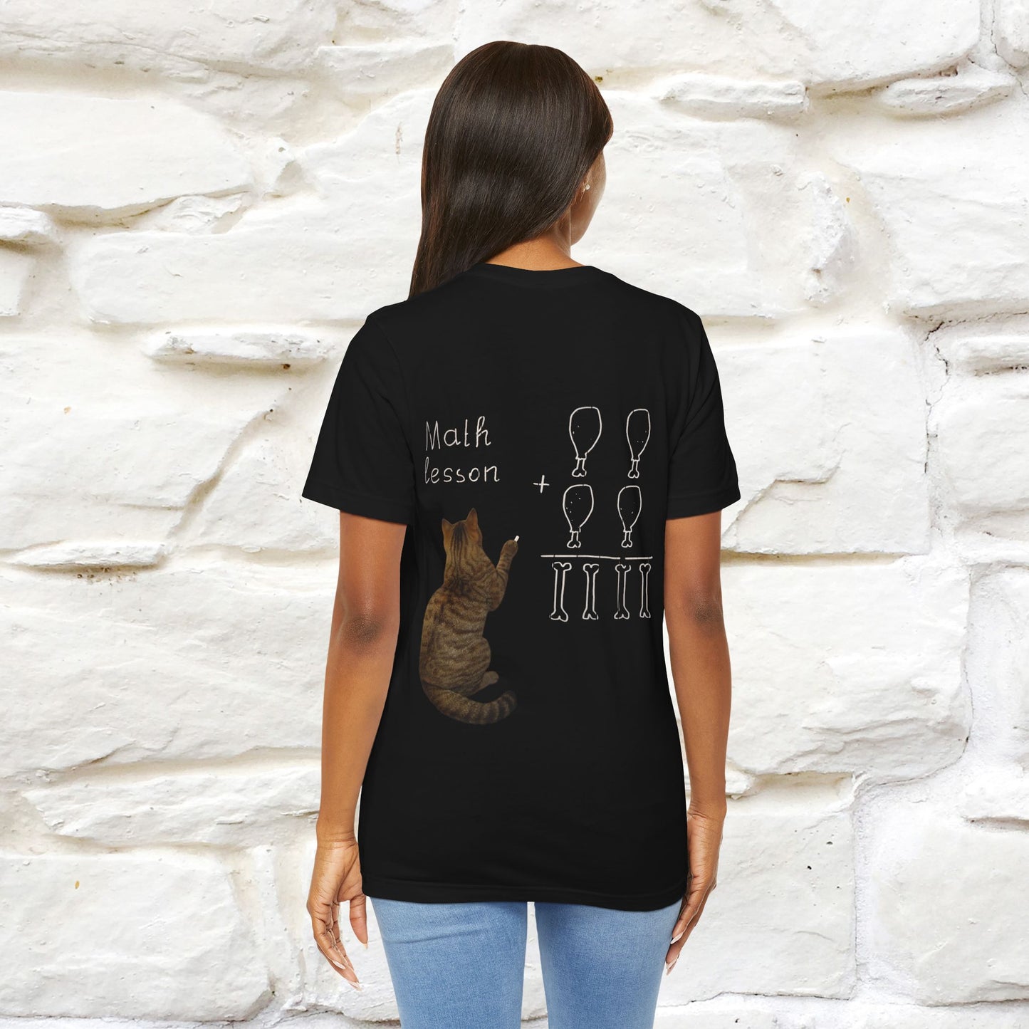 “Math teachers have too many functions.”|  Cat T-Shirt | Front & Back Design | Nunu&Miao Studio