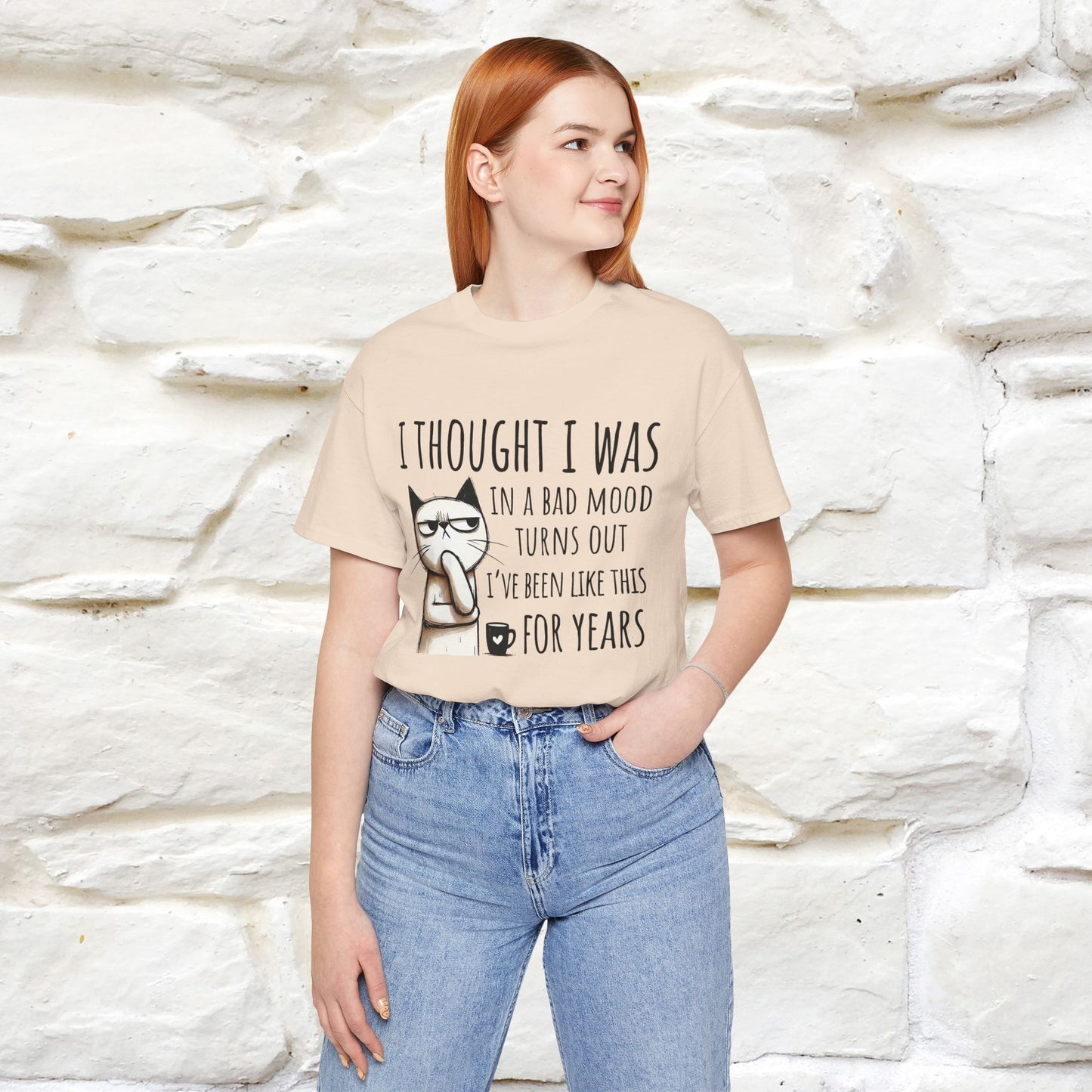 "I Thought I was In A Bad Mood.. " Cat  T-shirt |Nunu&Miao Studio - Nunu&Miao Studio
