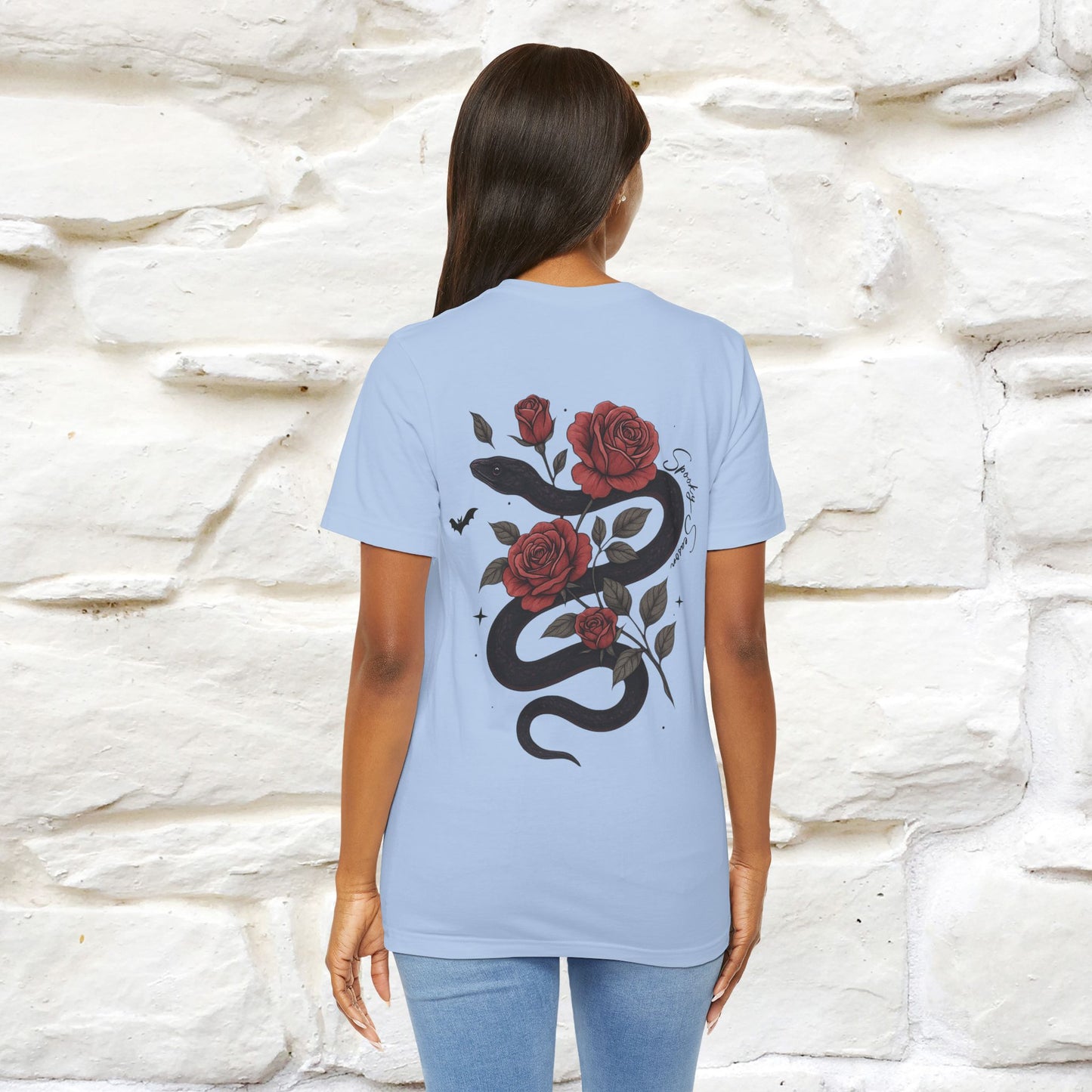 "The Rose and The Snake " Halloween T-shirt |Nunu&Miao Studio - Nunu&Miao Studio