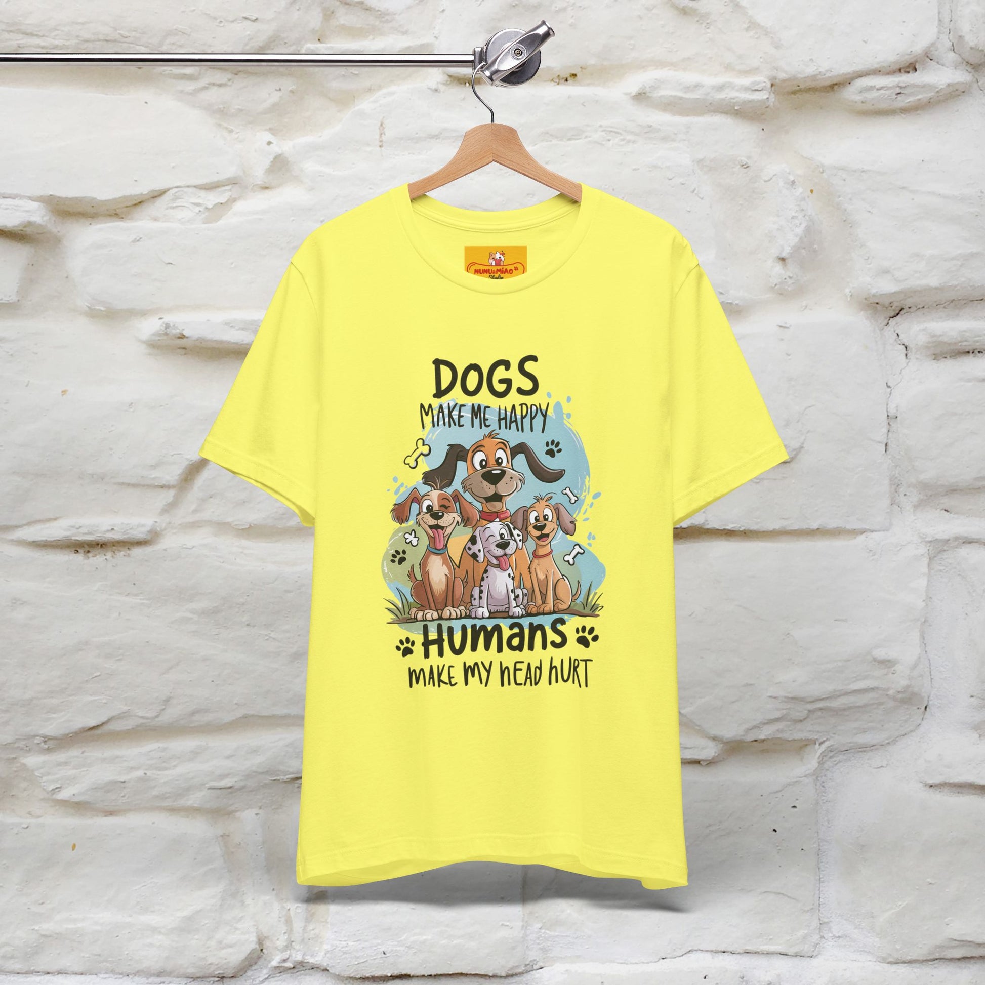 " Dogs Make Me Happy ..."  T-shirt |Nunu&Miao Studio - Nunu&Miao Studio