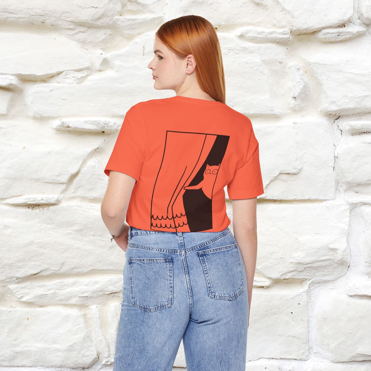 “Don’t trust atoms… they make up everything.” |  Cat T-Shirt | Front & Back Design | Nunu&Miao Studio