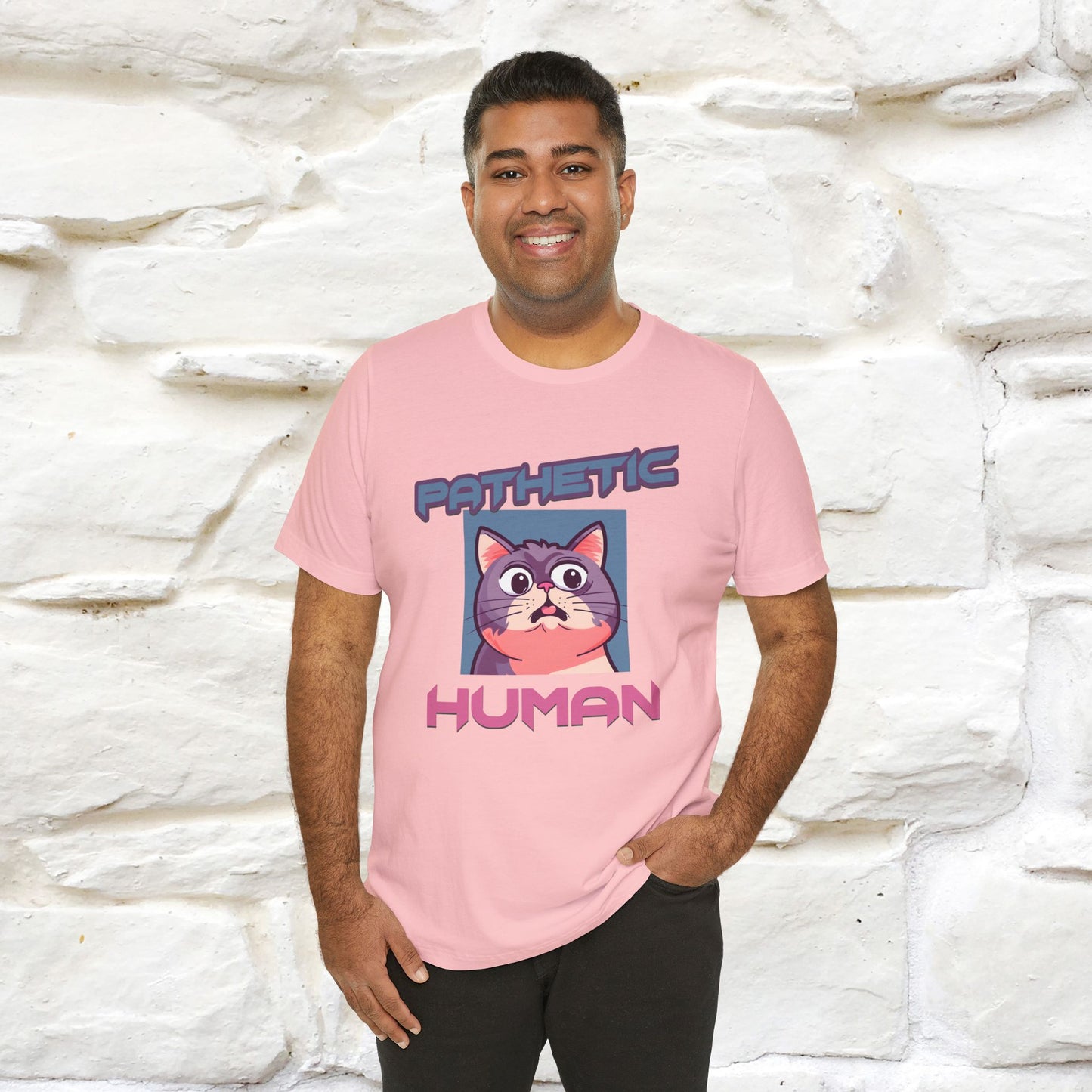 ''Pathetic Human'' | Funny Cat T-Shirt | Nunu&Miao Studio - Nunu&Miao Studio