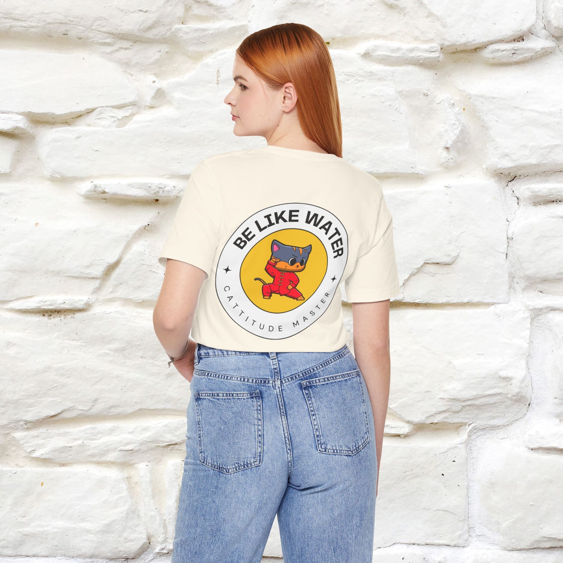 "Be Like Water: Cattitude Master | Cat T-Shirt |Nunu&Miao Studio - Nunu&Miao Studio