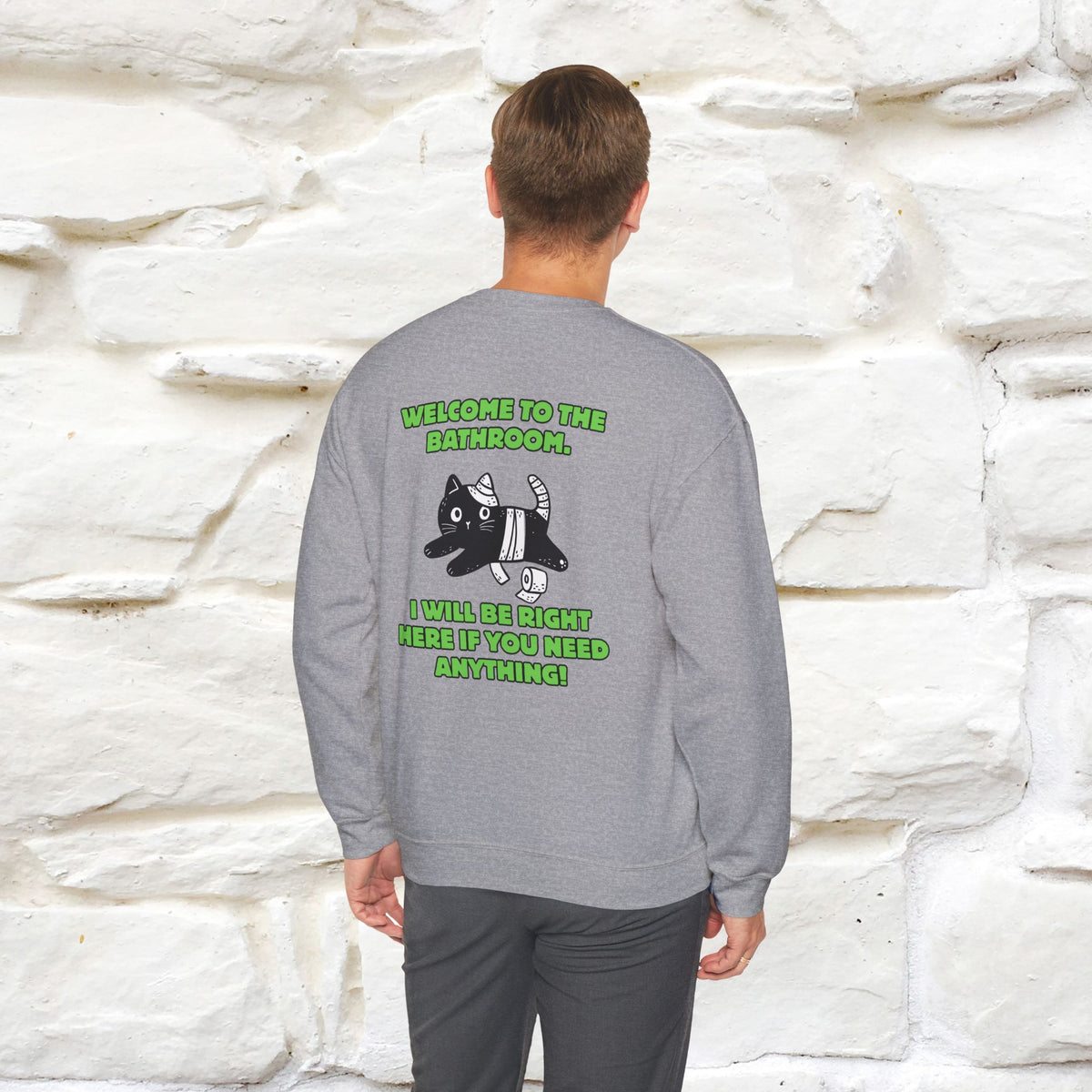 ''Welcome To The Bathroom...'' |Cat Sweatshirt | Nunu&Miao Studio